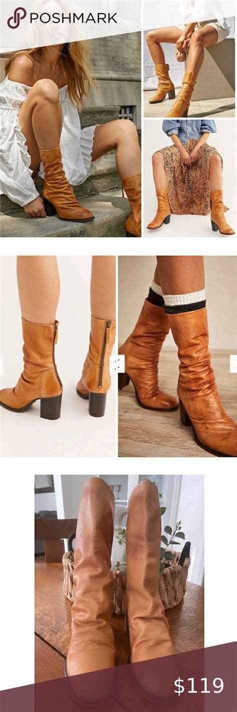 Elle Block Heel Boot🪶 Boho Rocker Chic Hippie Chic Block Heel Boots Block Heels Slouchy