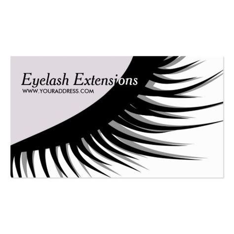 Cute Eyelash Extensions Business Card Zazzle