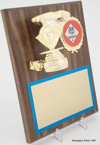 Pinewood Derby Plaque With Cub Scout Emblem Schoppys Since 1921