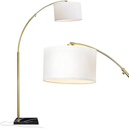 Brightech Logan Arc Floor Lamp Bright Standing Lamp For Living Rooms