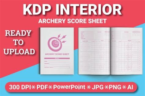 Archery Score Sheet Kdp Interiors Graphic By Sharif54 · Creative Fabrica