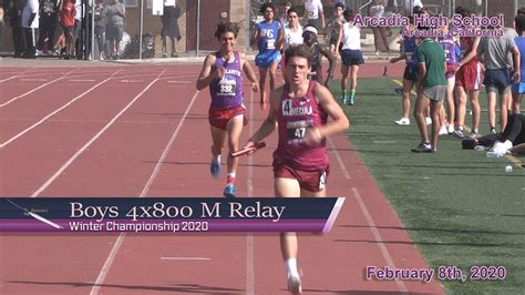 2020 Tf Winter Champs 4x800 Relay Boys Youtube