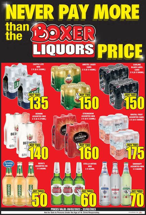 Boxer Liquor Free State North West Never Pay More Than The Boxer