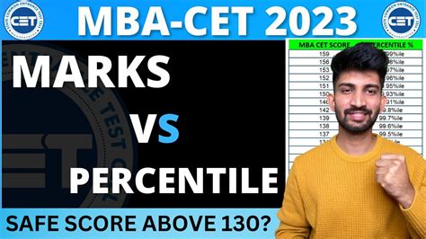 MBA CET MARKS Vs PERCENTILE 2023 Mba Cet Expected Score And