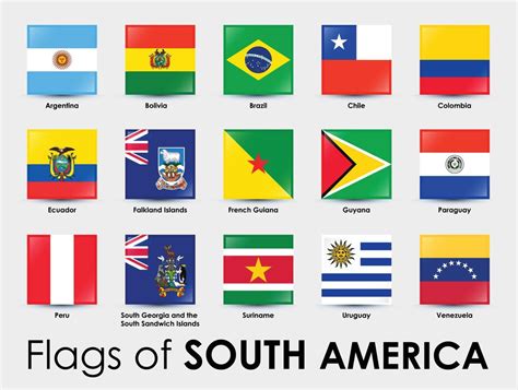 América Do Sul Bandeira - Todas As Bandeiras Da America Do Sul