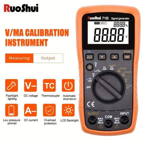 Pc Ruoshui B Signal Generator Thermocouple Current Voltage Portable