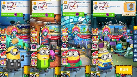 Minion Rush Despicable Mel And Dino And Holiday Bob And King Bob