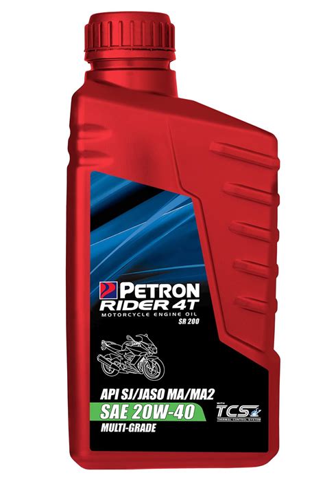 Rider 4T Multi Grade SAE 20W 40 API SJ JASO MA MA2 Petron Malaysia