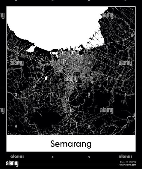 Mapa de semarang Imágenes vectoriales de stock Alamy