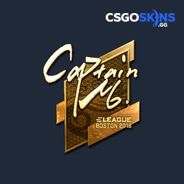 Sticker Captainmo Gold Boston Csgoskins Gg