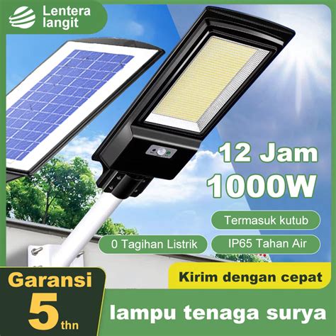 Jual W Lampu Tenaga Surya Outdoor Ip Anti Air Motion Sensor Lampu