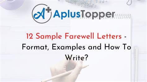 Sample Farewell Letters Format Examples And How To Write Cbse