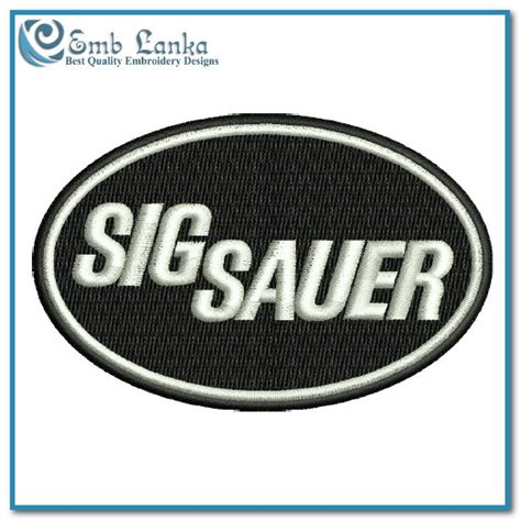 Sig Sauer Logo 3 Embroidery Design | Emblanka.com