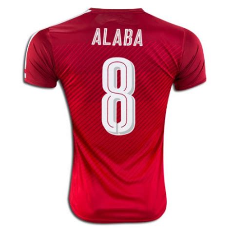 Austria #8 David Alaba Home Football Shirt 2016