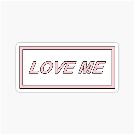 Love Me Sticker By Raybands Redbubble