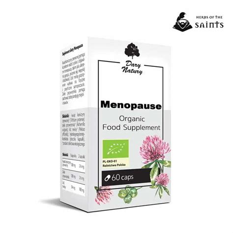 Menopause 60 Capsules Dietary Organic Herbal Supplement Herbs Of