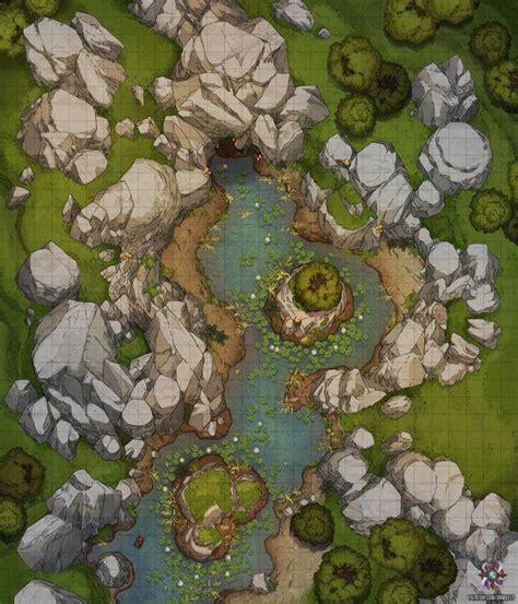 Forest Cave Entrance Battle Map X Battlemaps In Dungeon