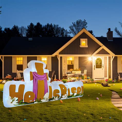 Gudelak 10ft Easter Inflatables Outdoor Decorations He