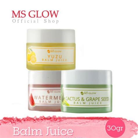 Jual Watermelon Balm Juice MS GLOW Original 100 30gr Shopee Indonesia