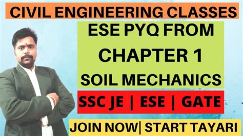 LEC 27 Soil Mechanics Geotechnical Engineering ESE QUESTIONS