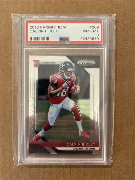 Calvin Ridley 2018 Panini Prizm Rookie Card RC PSA 8 NM Mint 209 EBay