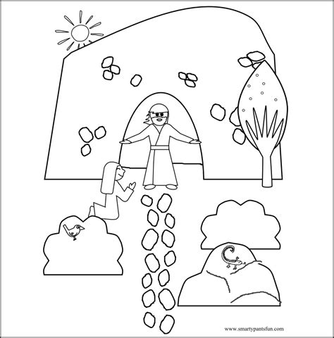 Easter Story Coloring Pages For Toddlers Coloringpages2019