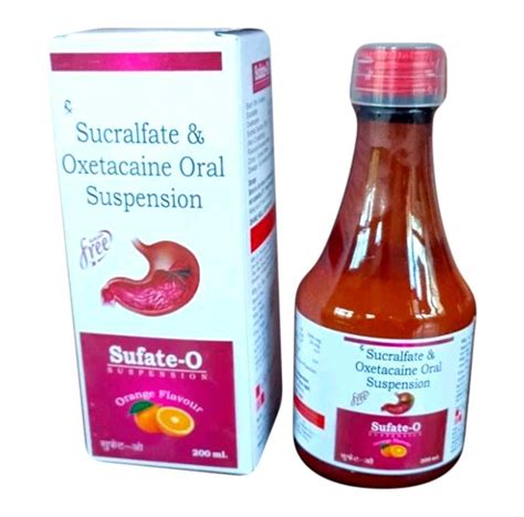 Sufate O Sucralfate And Oxetacaine Oral Suspension Ml At Rs