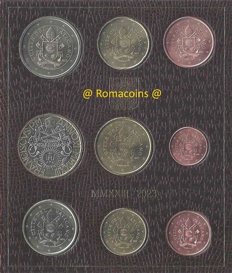 Vatican Bu Set 2023 With 5 Euro Coin Bimetallic New Romacoins