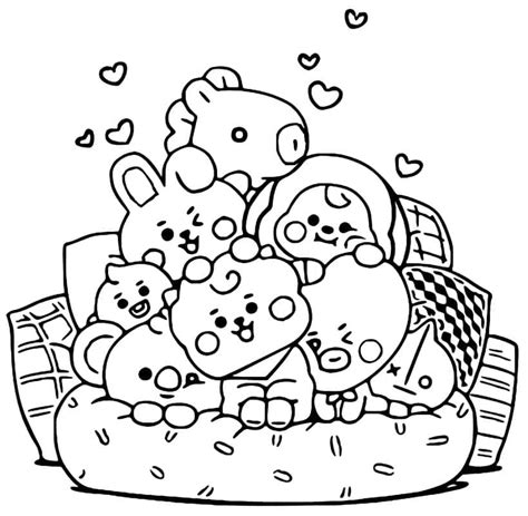 BT21 yang dapat dicetak
