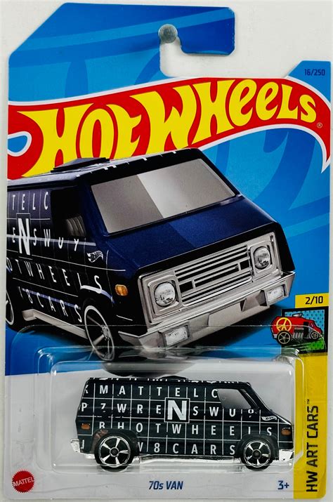 Hot Wheels 2023 Collector 016 250 Hw Art Cars 2 10 70s Van D Kmj Diecast Ii