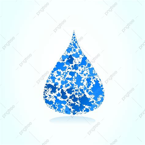 Blue Water Drop Vector Design Images Water Drop Background Blue Clean