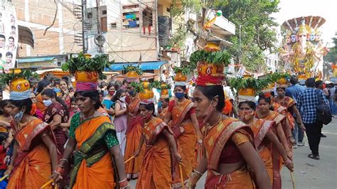 Kolatam Dance At Khairatabad Ganesh Shobha Yatra Youtube