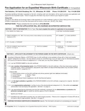 Wisconsin Birth Certificate Fill And Sign Printable Template Online