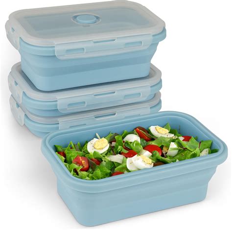 Amazon 4 Collapsible Food Storage Containers With Lids Silicone