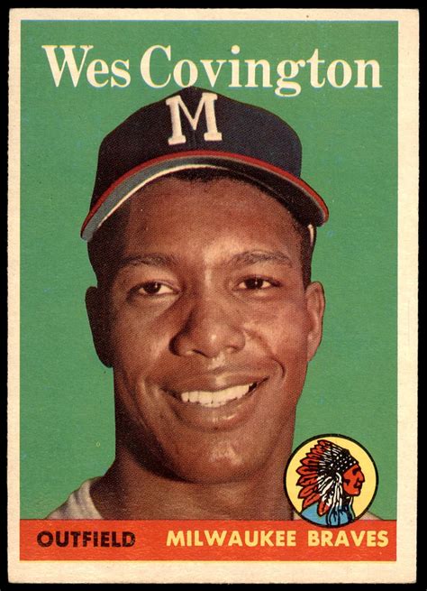 Amazon 1958 Topps 140 Wes Covington Milwaukee Braves Baseball