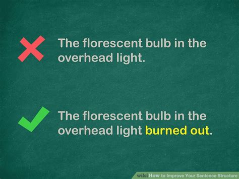 How To Improve Your Sentence Structure 12 Steps With Pictures