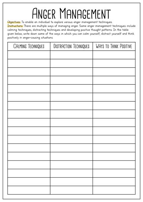 20 Anger Worksheets For Adults Free Pdf At