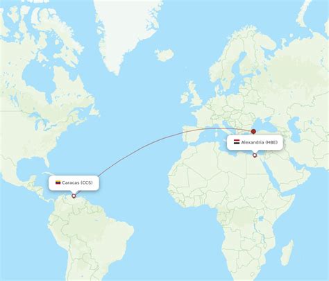 All Flight Routes From Caracas To Alexandria Ccs To Hbe Flight Routes