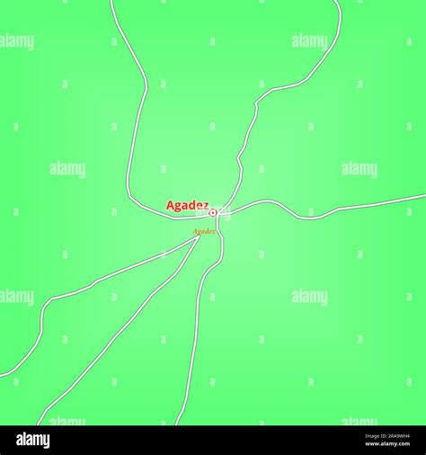 Map Of Agadez City In Niger Stock Photo Alamy