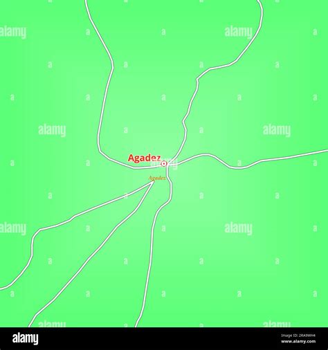 Map of Agadez City in Niger Stock Photo - Alamy