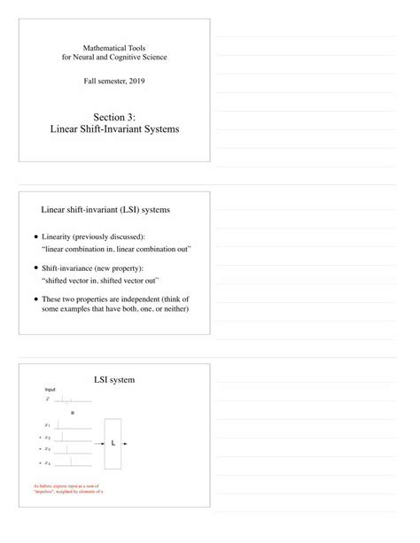 PDF Section 3 Linear Shift Invariant Systems DOKUMEN TIPS