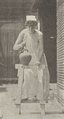 File Semi Nude Woman Bending To Fill A Water Jar Placing It On Head