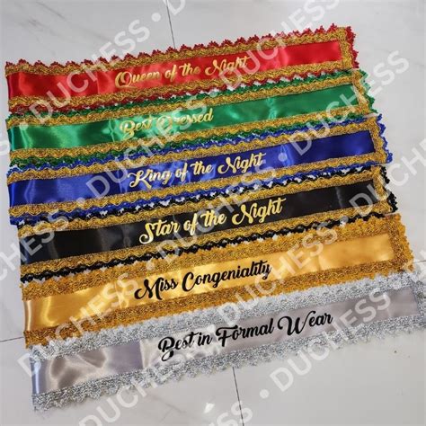 Customize Sash Customized Stole Pageant Sash Awards Sash Shopee