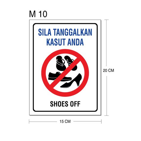 Arylic Signage Papan Tanda Covid No Smoking Promotion Item