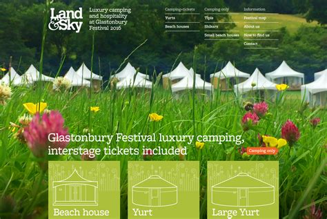 Glastonbury Festival glamping on Behance