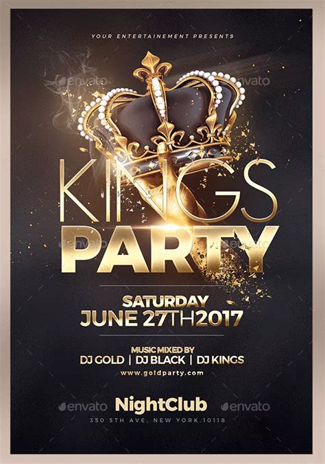 Kings Party Flyer Template - 19+ Free & Premium Download