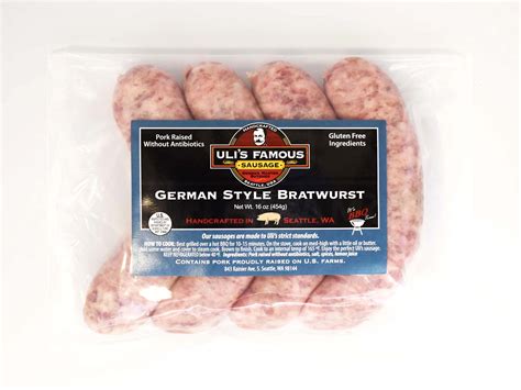 Ulis Famous German Style Bratwurst Ulis Famous Sausage