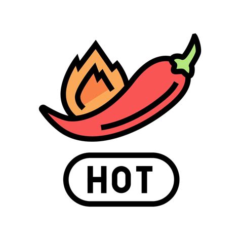 Spicy Level Hot Color Icon Vector Illustration Vector Art At Vecteezy