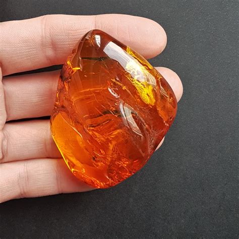 31g Large Natural Baltic Amber Stone Genuine Amber Stone Cognac