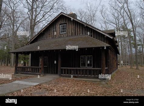 Old Log Cabin Dark Brown In Wilderness Stock Photo Alamy